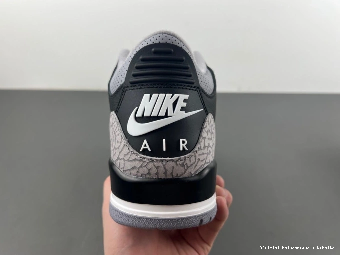 Official Maikesneakers Cement DN3707-010 Air Jordan Black 3 0716